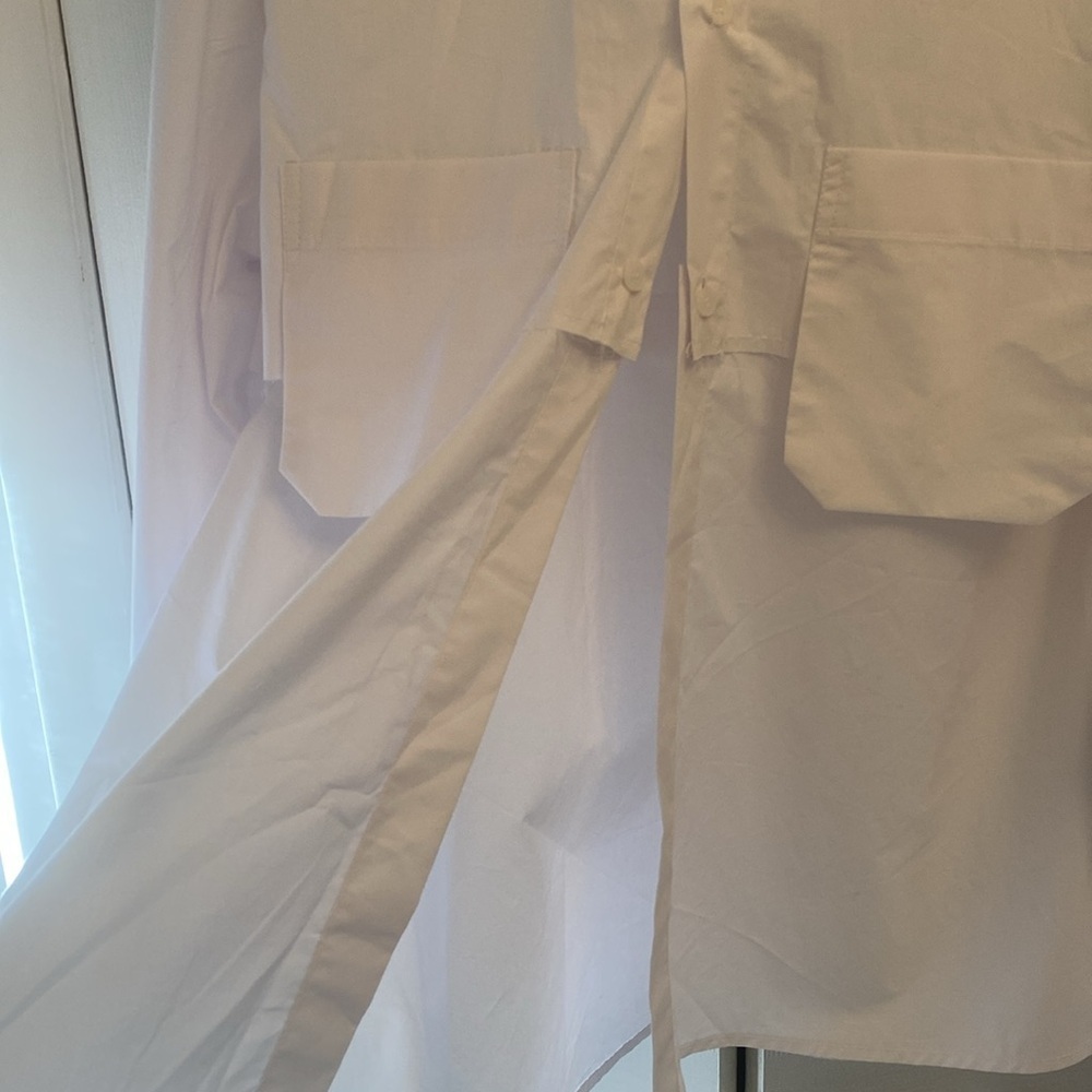 Oak & Fort Two-Way Cotton Poplin Shirt - Picture 4 of 7